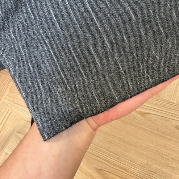 Zara wide leg grey pinstripe trousers. - Picture 3 of 4